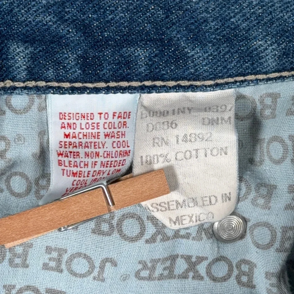 Vintage Joe Boxer Jeans Mens 32x32 Blue Medium Wash Denim Straight Leg 90s